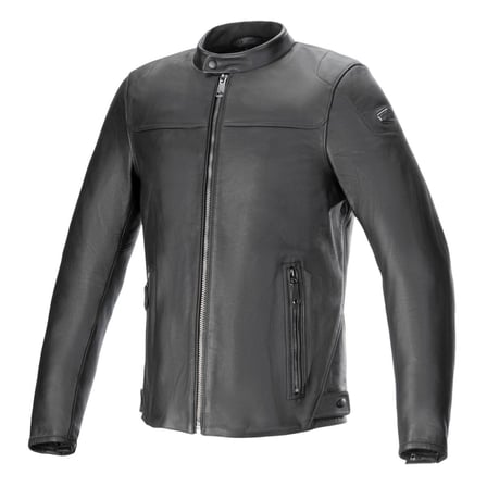 Alpinestars Blacktrak Korumalı Deri Motosiklet Montu Siyah  Siyah