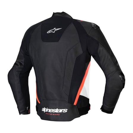 Alpinestars Missile V3 Deri Korumalı Motosiklet Montu Siyah  Beyaz  Kırmızı