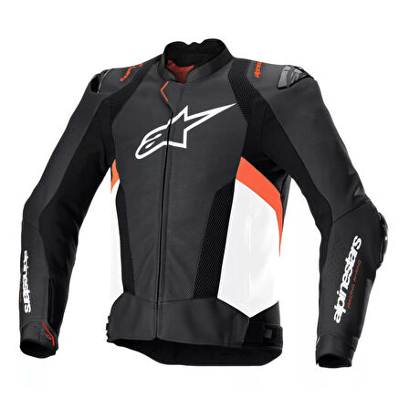 Alpinestars Missile V3 Airflow Deri Korumalı Motosiklet Montu Siyah  Beyaz  Kırmızı