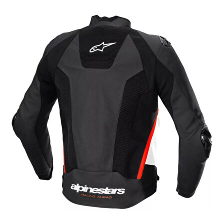 Alpinestars Missile V3 Airflow Deri Korumalı Motosiklet Montu Siyah  Beyaz  Kırmızı