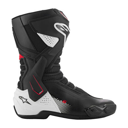 Alpinestars SMX-6 V3 Korumalı Motosiklet Botu Siyah  Beyaz  Kırmızı