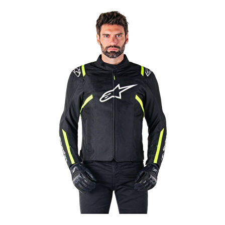 Alpinestars T-SPS V2 WP Korumalı Motosiklet Montu Siyah  Beyaz  Sarı