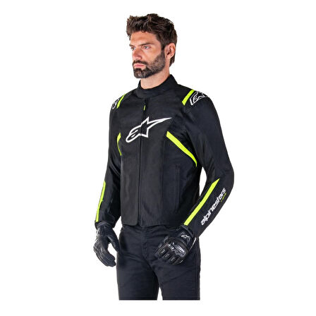 Alpinestars T-SPS V2 WP Korumalı Motosiklet Montu Siyah  Beyaz  Sarı