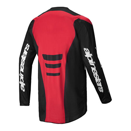 Alpinestars Fluid Haul Off-Road Motosiklet Jerseyi Siyah  Beyaz  Kırmızı