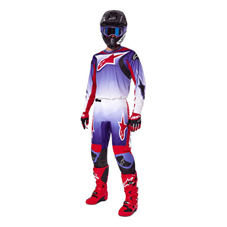 Alpinestars Fluid Wurx Kros Motosiklet Jerseyi Mavi  Kırmızı