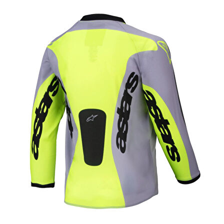 Alpinestars Youth Racer Veil Off-Road Genç Motosiklet Jerseyi Gri  Sarı