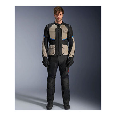 Alpinestars Andes Air Drystar Korumalı Motosiklet Montu Gri  Siyah