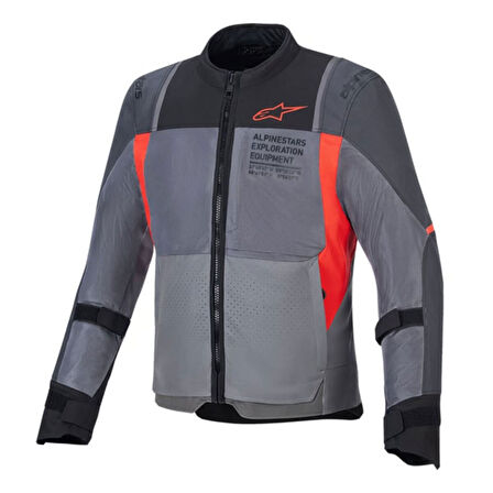 Alpinestars ST-2 Air Korumalı Motosiklet Montu Gri  Kırmızı  Siyah
