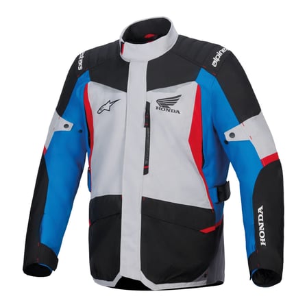 Alpinestars Honda ST-1 WP Korumalı Motosiklet Montu Gri  Siyah  Mavi