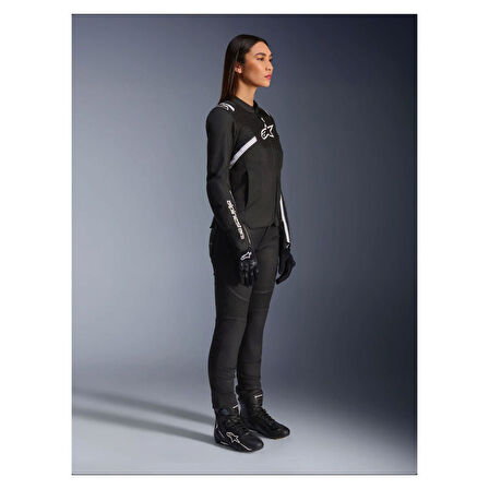 Alpinestars Stella T-SPS Air V2 Korumalı Kadın Motosiklet Montu Siyah  Beyaz