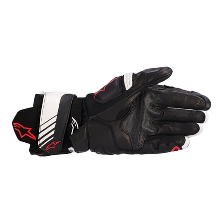 Alpinestars GP PLUS R V3 Korumalı Deri Motosiklet Eldiveni Siyah  Beyaz  Kırmızı