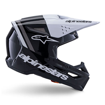 Alpinestars SM3 Radium Off-Road Kaskı Siyah  Beyaz  Gri