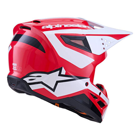 Alpinestars SM3 Heath Off-Road Kaskı Kırmızı  Siyah