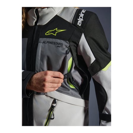 Alpinestars Andes V4 Korumalı Motosiklet Montu Gri  Siyah  Sarı