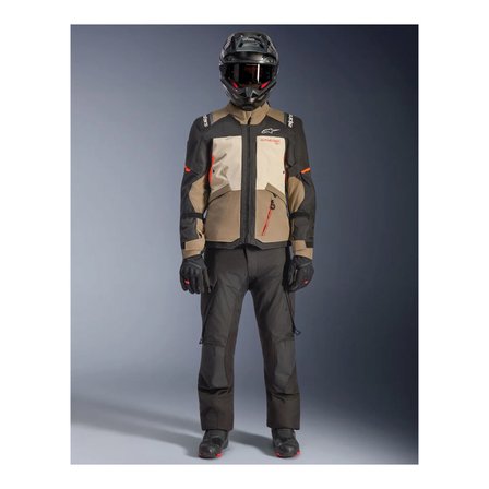 Alpinestars Andes V4 Korumalı Motosiklet Montu Kahverengi  Siyah