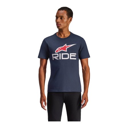 Alpinestars RIDE 4 CSF Tişört Mavi  Beyaz  Kırmızı