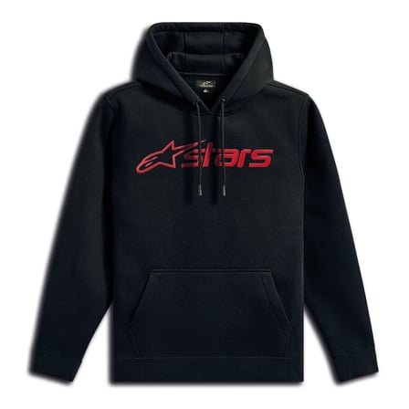 Alpinestars Blaze Hoodie Kapüşonlu Sweatshirt Siyah  Kırmızı