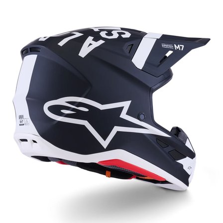 Alpinestars S-M7 Dasher Off-Road Kaskı Siyah  Beyaz