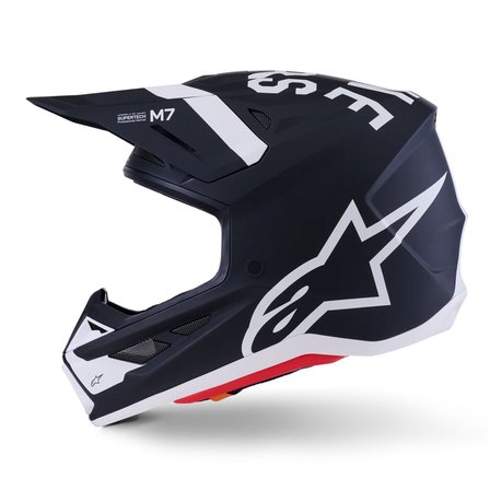 Alpinestars S-M7 Dasher Off-Road Kaskı Siyah  Beyaz