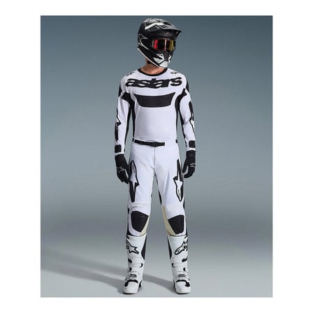 Alpinestars Racer Riway Off-Road Motosiklet Jerseyi Beyaz  Siyah