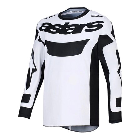 Alpinestars Racer Riway Off-Road Motosiklet Jerseyi Beyaz  Siyah