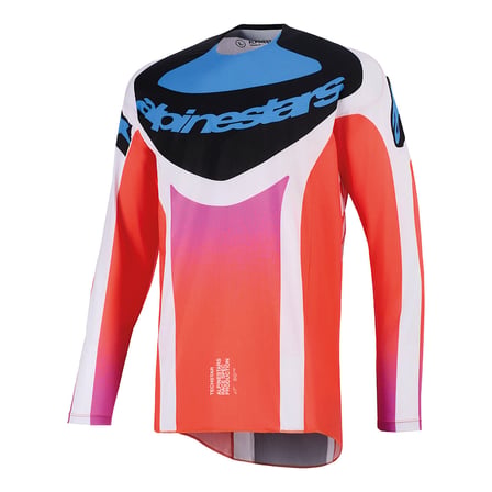 Alpinestars Techstar Knif Off-Road Motosiklet Jerseyi Gri  Siyah  Oranj