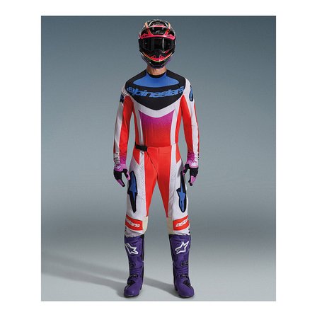 Alpinestars Techstar Knif Off-Road Motosiklet Jerseyi Gri  Siyah  Oranj