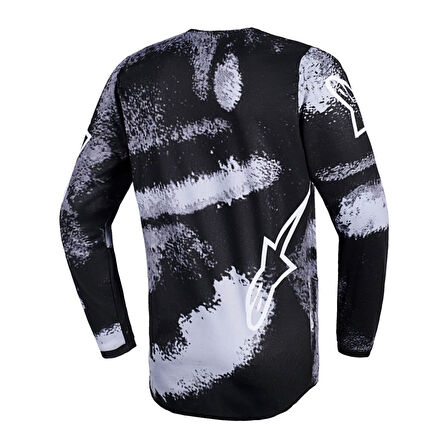 Alpinestars Youth Fluid Lahnd Genç Off-Road Motosiklet Jerseyi Gri Kamo