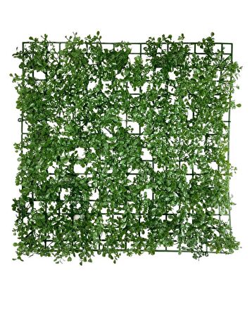 Yapay Çiçek Duvar Kaplama Panel Şimşir Tabaka 50*50cm Dik Duvar Uygulama