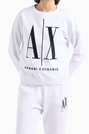 Kadın Sweatshirt - Beyaz | XL