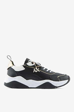 Kadın Armani Exchange Kalın Tabanlı Sneaker Ayakkabı - Siyah | 37,5
