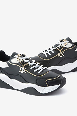 Kadın Armani Exchange Kalın Tabanlı Sneaker Ayakkabı - Siyah | 37,5
