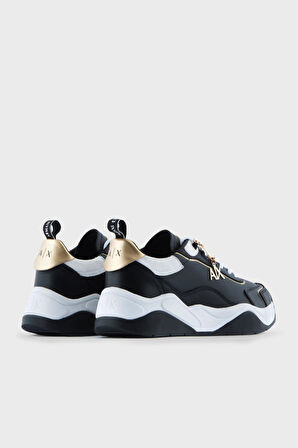Siyah Kadın Yüksek Taban Sneaker XDX104XV580S038