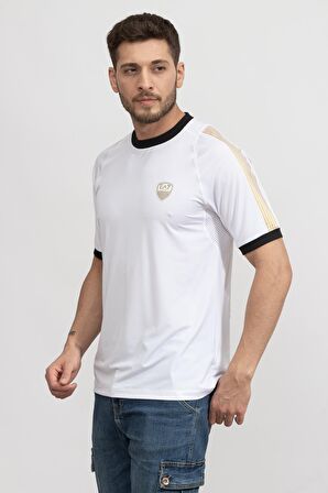 EA7 Erkek Bisiklet Yaka T-Shirt