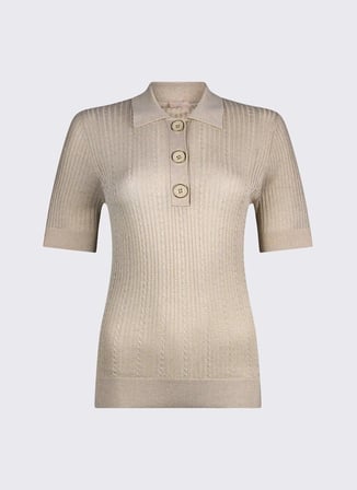 Lıu Jo Polo Yaka Standart Altın Kadın Kazak WA6285MS46JA4023