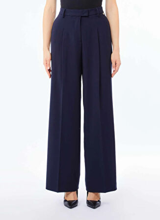 Lıu Jo Yüksek Bel Standart Lacivert Kadın Pantolon CF5257