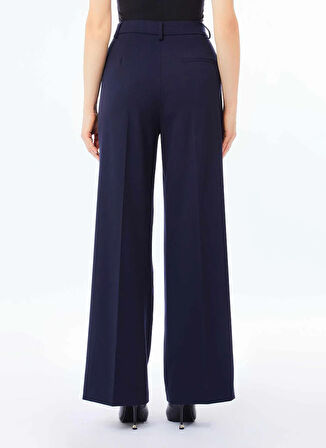 Lıu Jo Yüksek Bel Standart Lacivert Kadın Pantolon CF5257