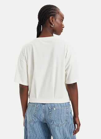 Liu Jo Beyaz Kadın Nakışlı T-Shirt TA6119JS92310105