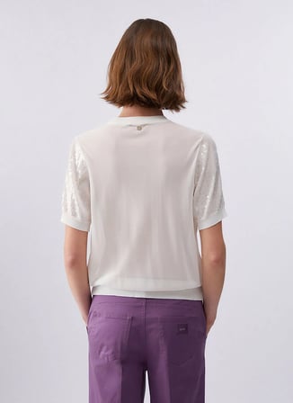 Liu Jo Beyaz Kadın Kazak WA6216MA68RP9691