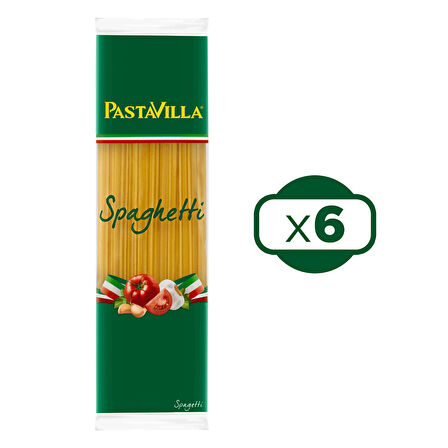 Pastavilla Spagetti Makarna 500 gr x 6 Adet