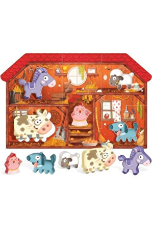 Montessori Fırst Puzzle The Farm 2 4 Yaş