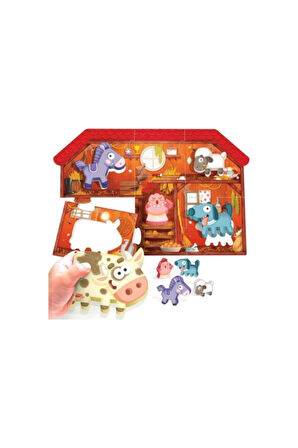 Montessori Fırst Puzzle The Farm 2 4 Yaş