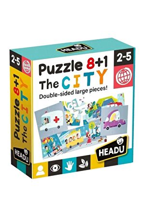 Headu 8+1 Çift Taraflı Şehir Yapboz IT20508