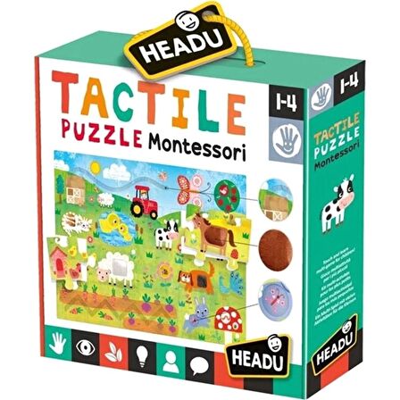 Headu Dokulu Montessori MU23592 1 - 4 Yaş Büyük Boy Puzzle 