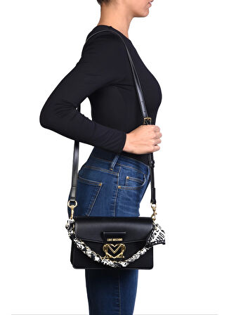 Love Moschino Siyah Kadın Omuz Çantası JC4275PP0L