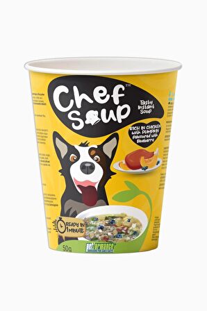 Chef Soup Tavuk, Yaban Mersini ve Bal Kabaklı Hazır Çorba 50 Gr