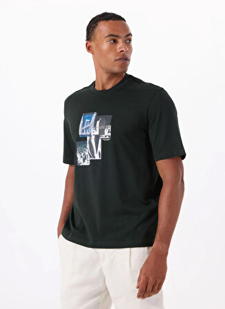 Armani Exchange Bisiklet Yaka Baskılı Siyah Erkek T-Shirt XM000269 AF12112 UB001 t-shirt