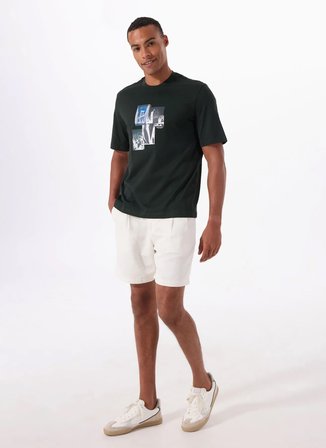 Armani Exchange Bisiklet Yaka Baskılı Siyah Erkek T-Shirt XM000269 AF12112 UB001 t-shirt