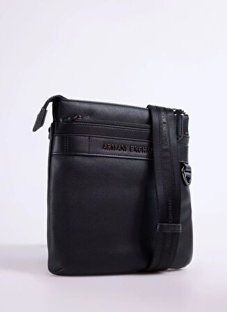 Armani Exchange Siyah Erkek Postacı Çantası TULUM FLAT BAG