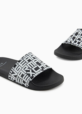 Siyah - Ekru Erkek Plaj Terliği XUP004